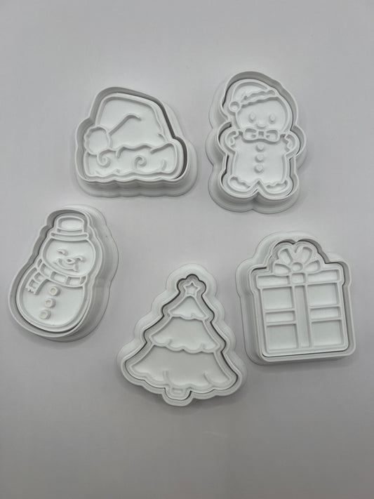 Mini Xmas Cookie Cutters & Embossers